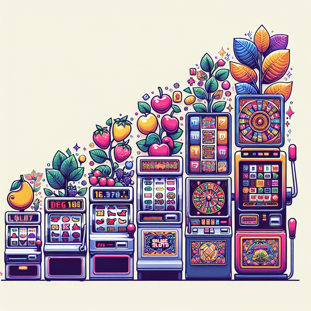A evolução dos slots online: de bobinas clássicas a gráficos de ponta